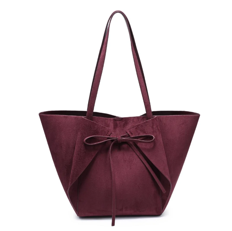 Soren tote bag in burgundy