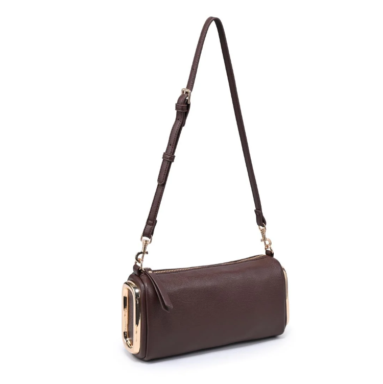 Luciana shouler bag in chocolate