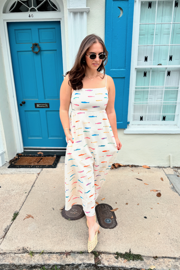 Skylar fish midi dress