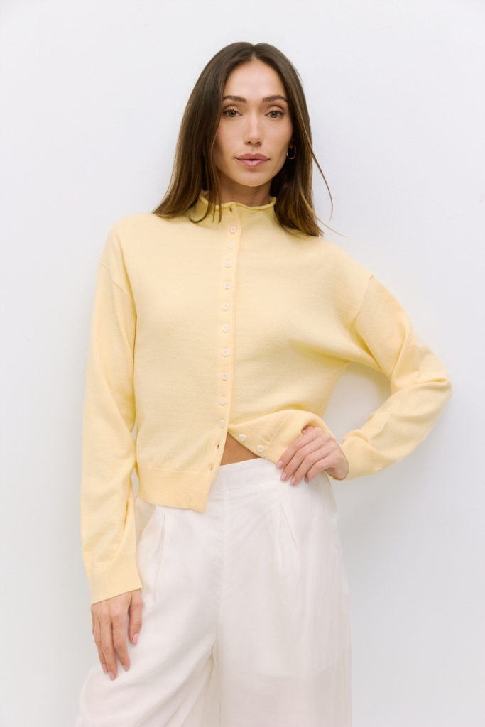 Maren cardigan in yellow