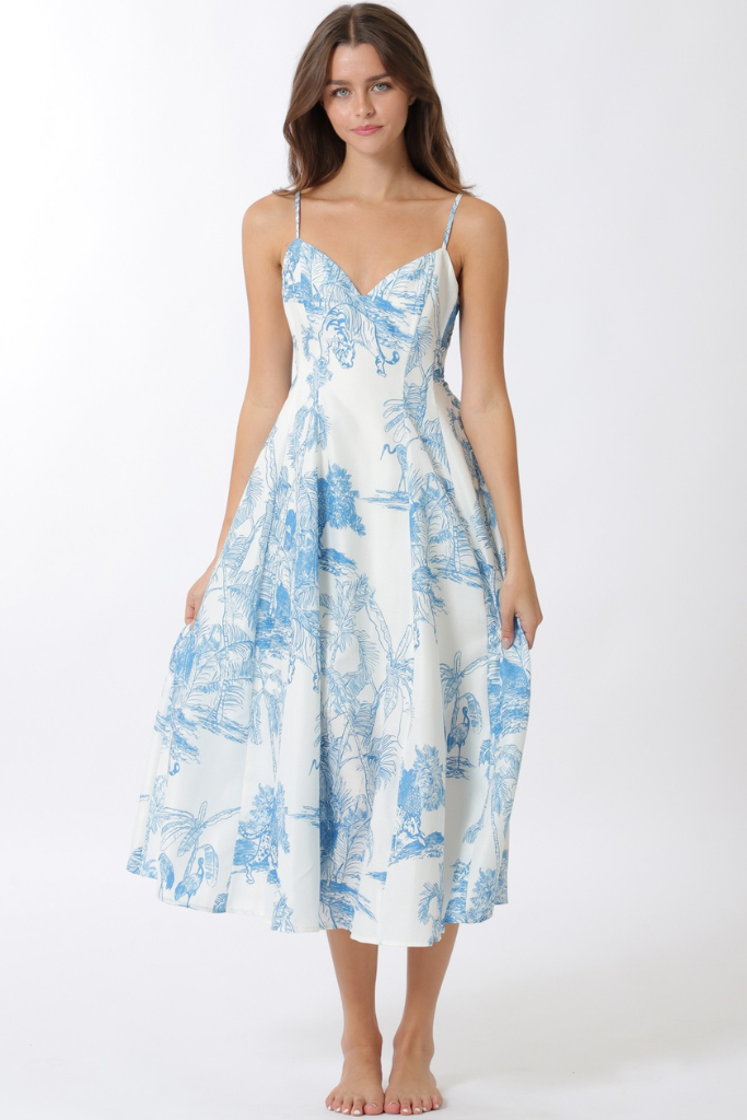 Vivian dress in blue