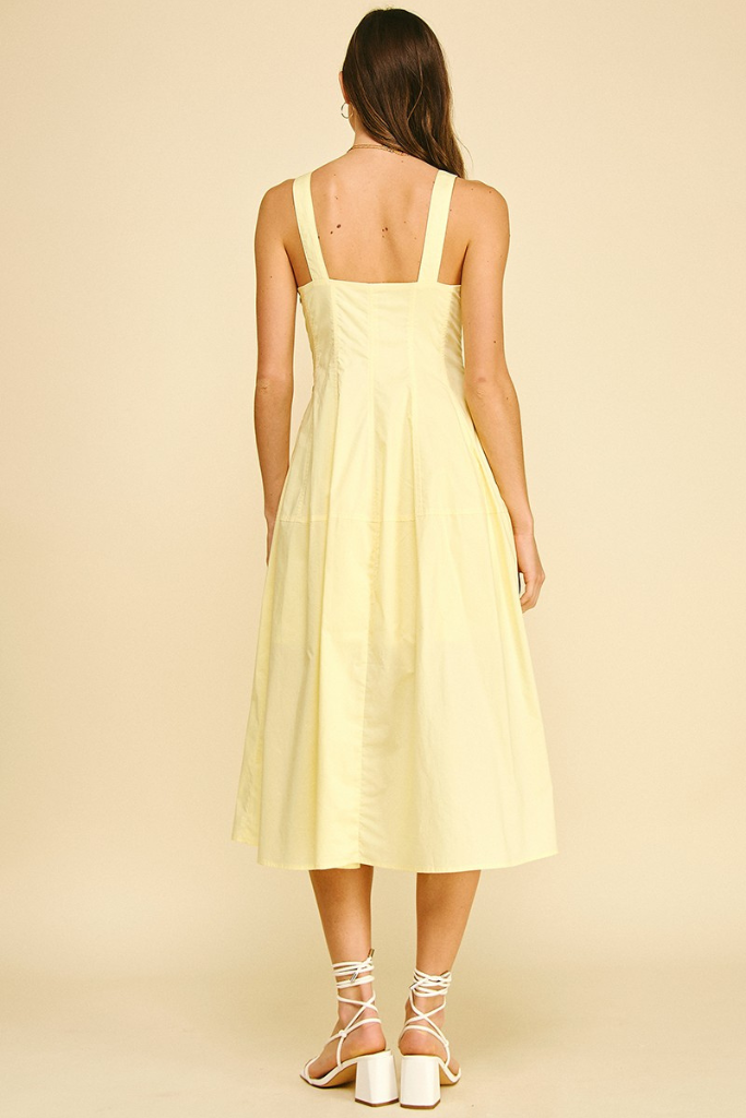 Georgia midi in yellow