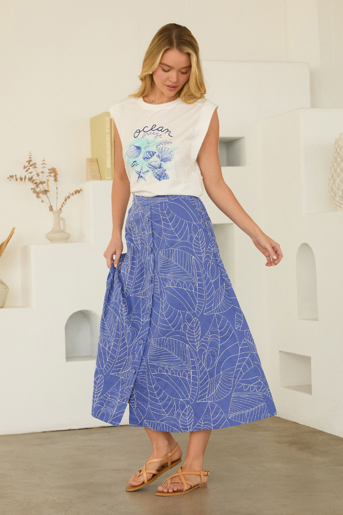 Wesley skirt in blue