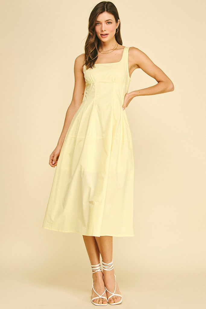 Georgia midi in yellow