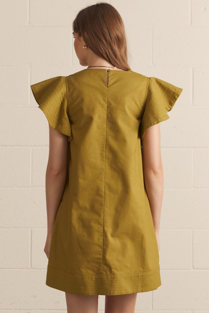 Gemma mini dress in olive