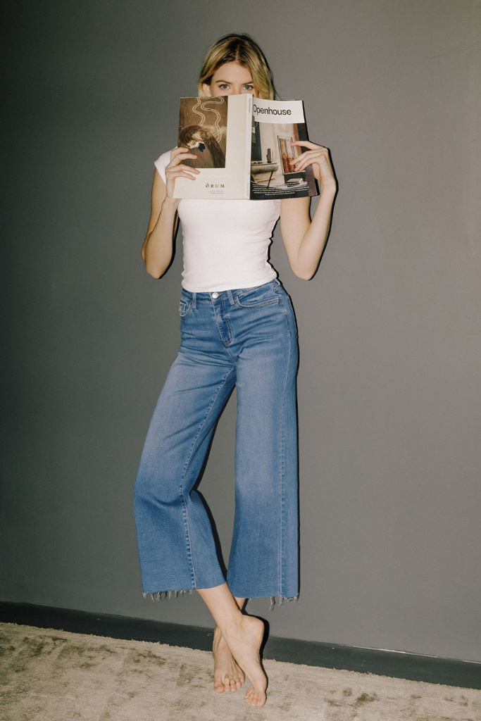 Taylor crop stretch denim