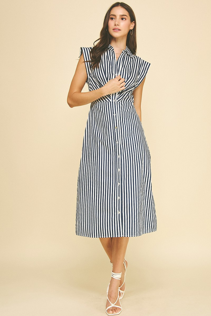 Allie dress in navy