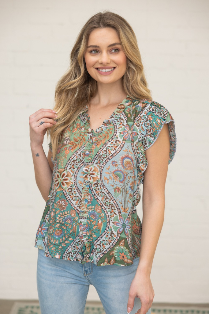 Tessa paisley blouse