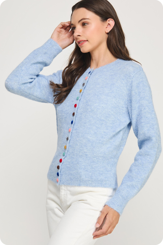 Candy cardigan in blue