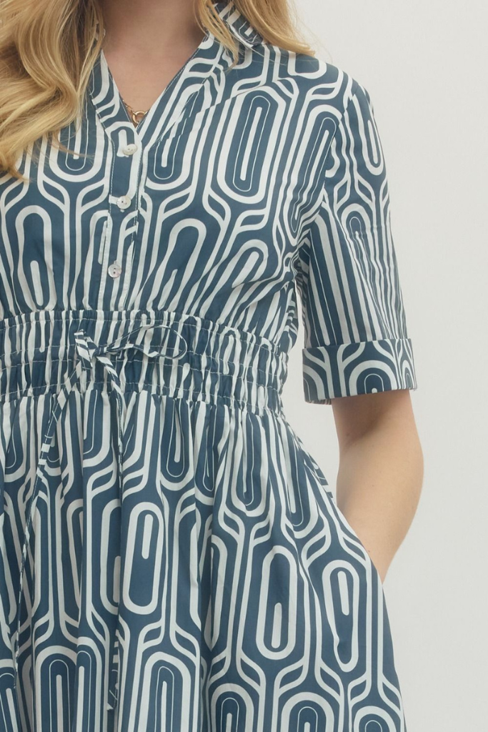 Harper dress in navy