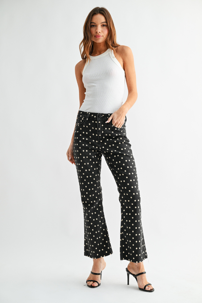 Callie polka dot jean