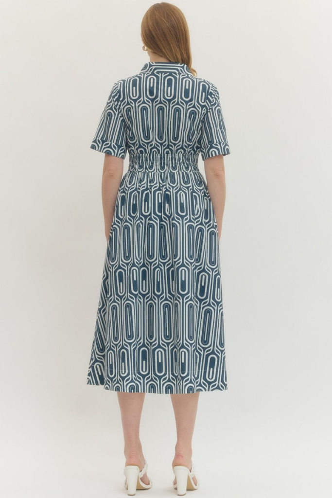 Harper dress in navy