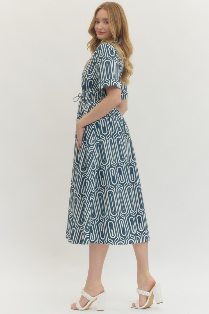 Harper dress in navy