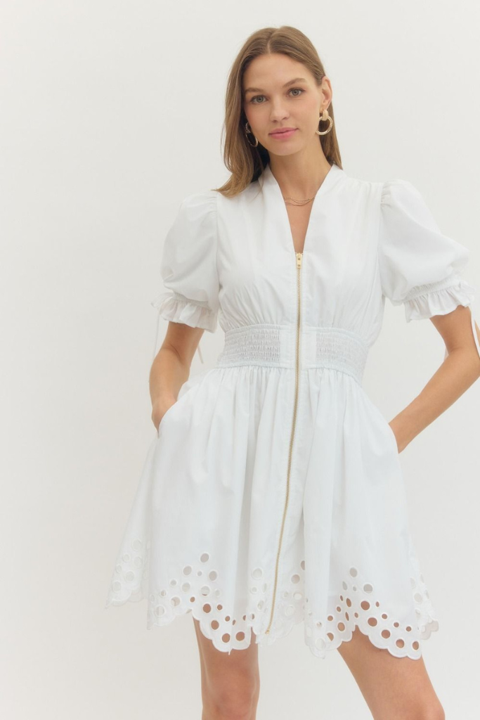 Lola dress in white