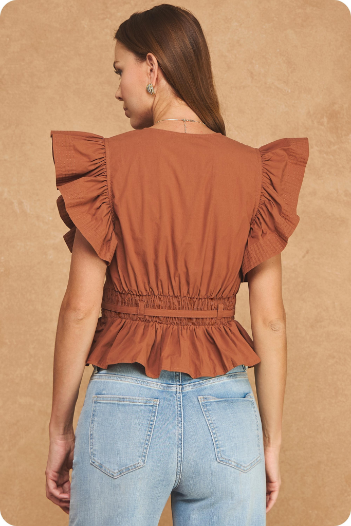 Cameron top in brown