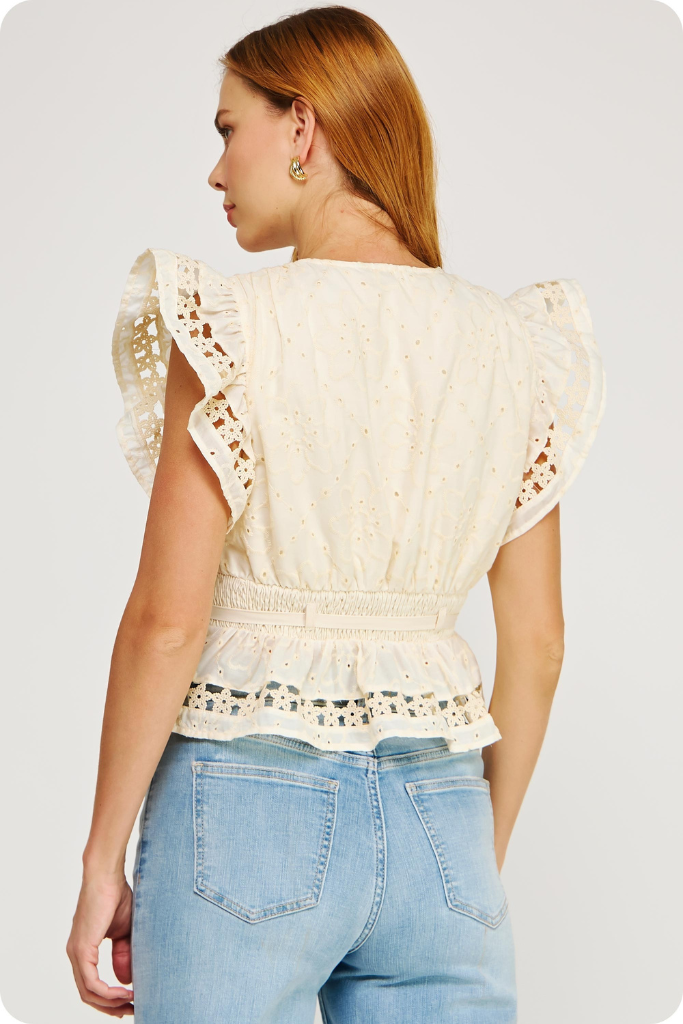 Taryn blouse in cream