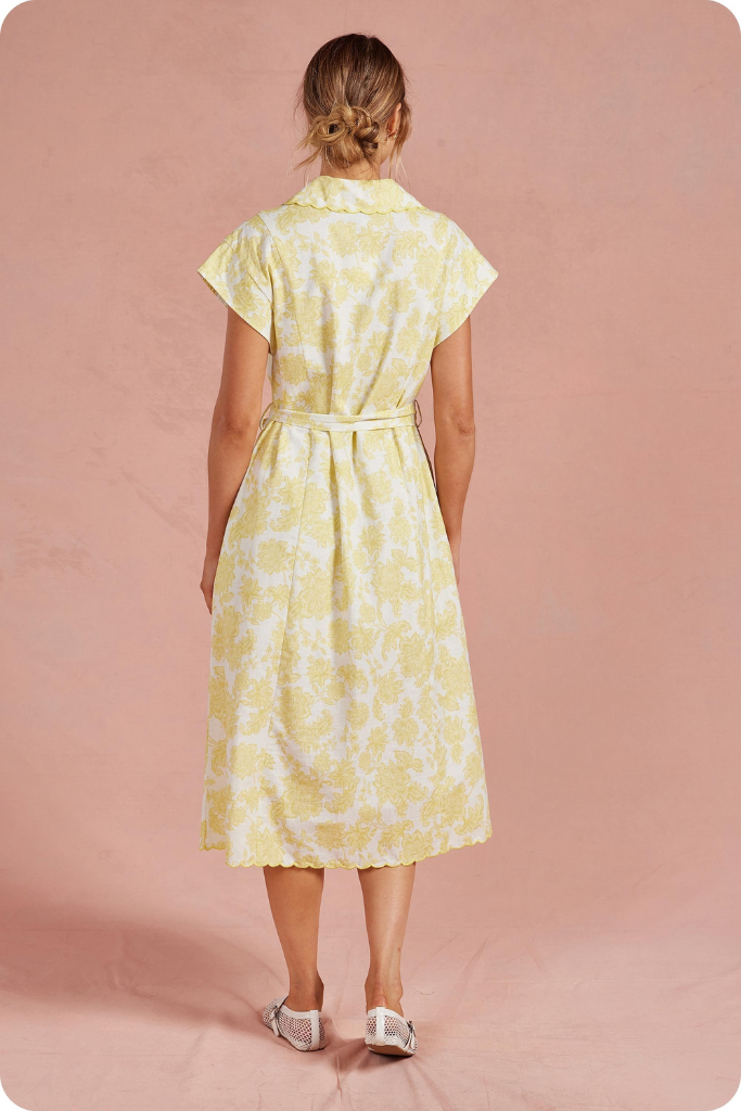 Margaret dress in yellow