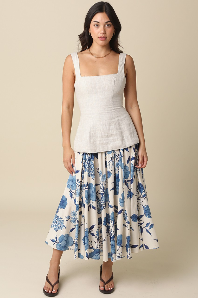 Bree floral skirt