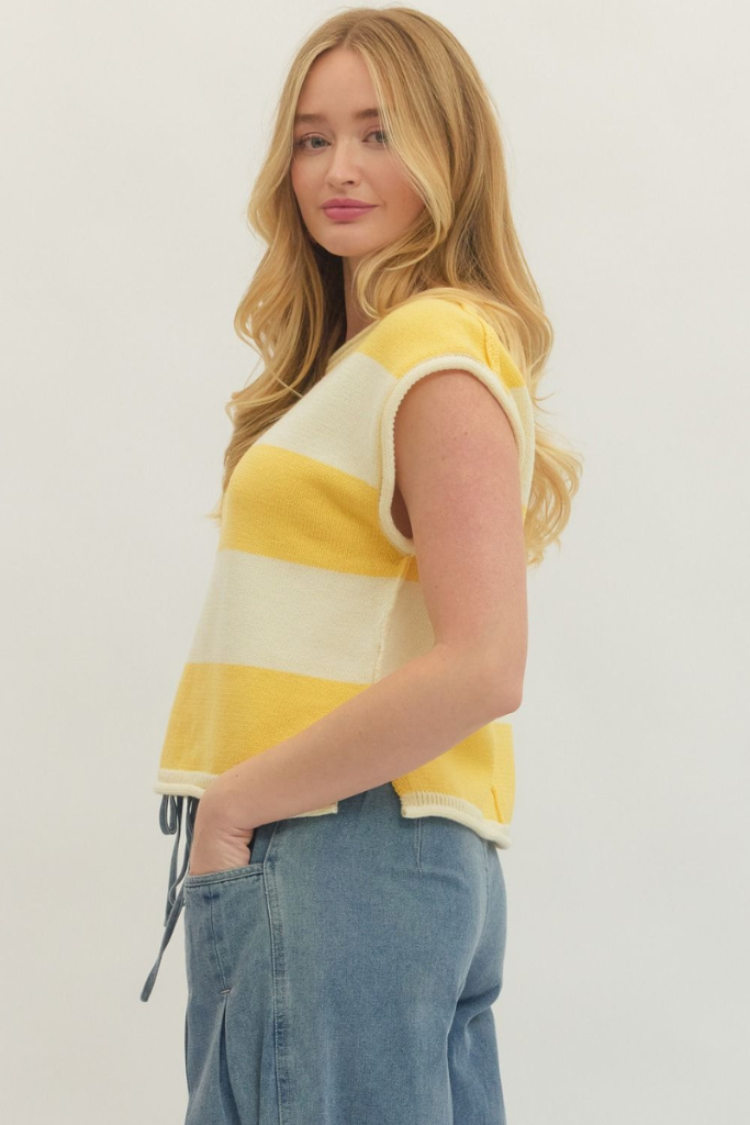 Erin top in yellow