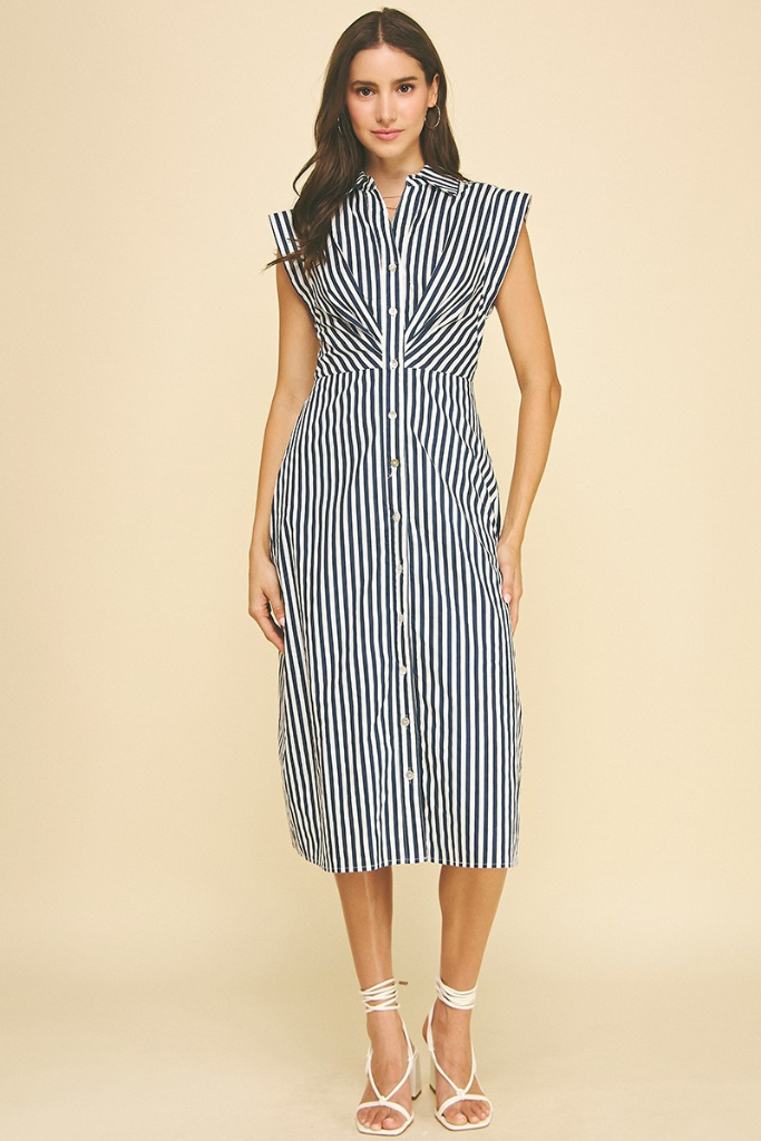 Allie dress in navy