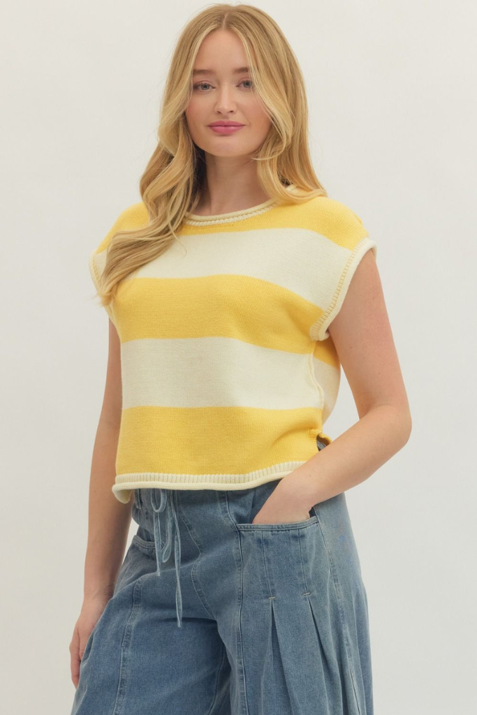 Erin top in yellow