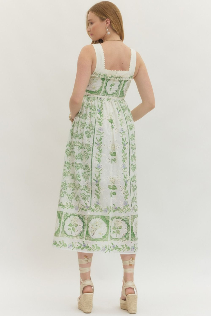 Leslie dress in green