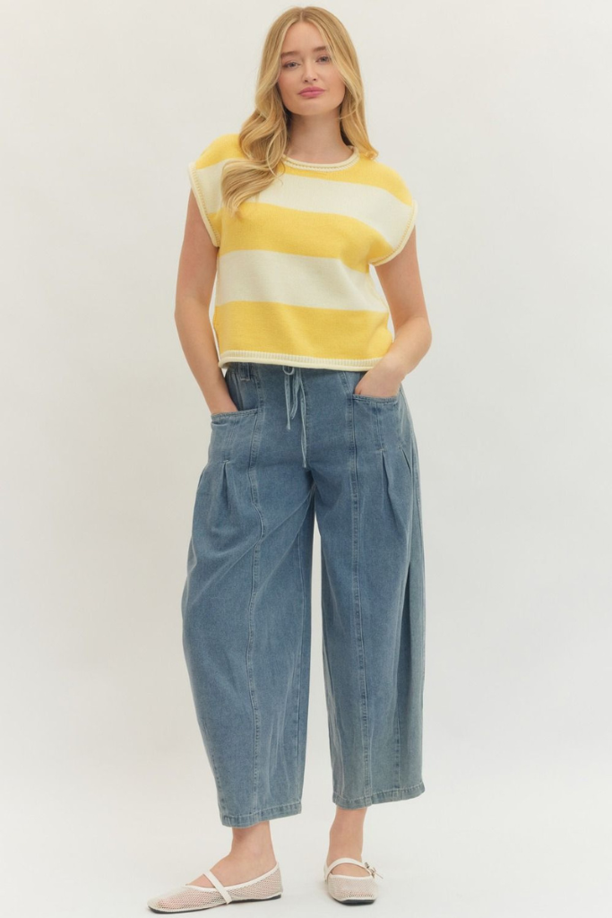 Erin top in yellow