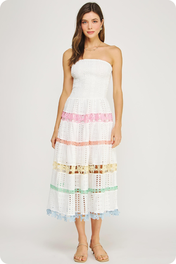 Coco dress in multi