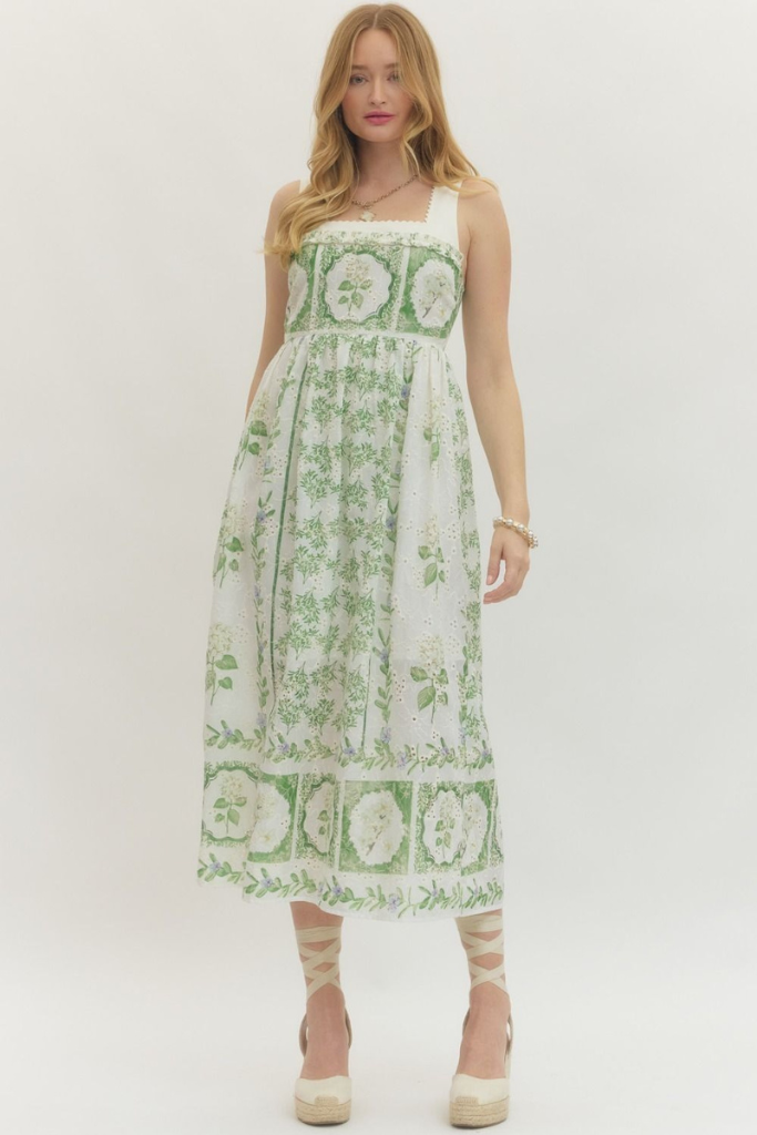 Leslie dress in green