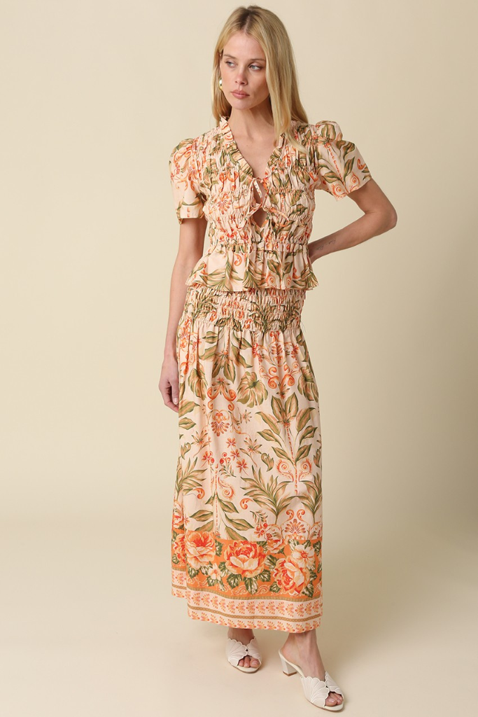 Ava printed skirt