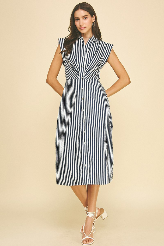Allie dress in navy