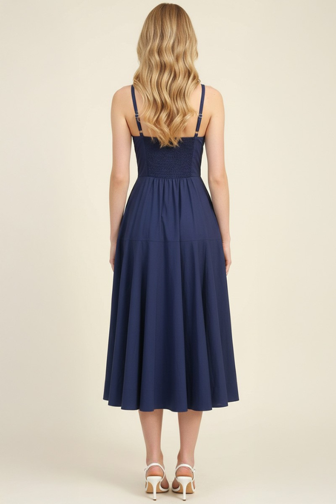 Skylar midi dress in navy