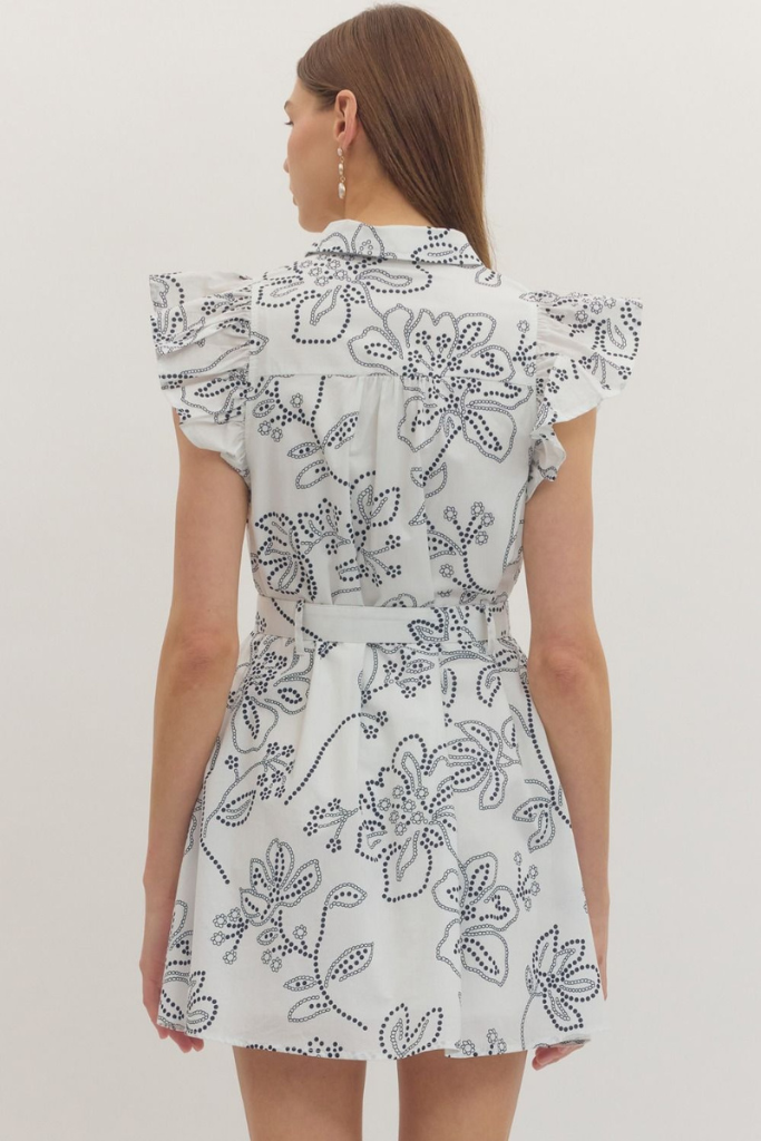 Blake mini dress in white