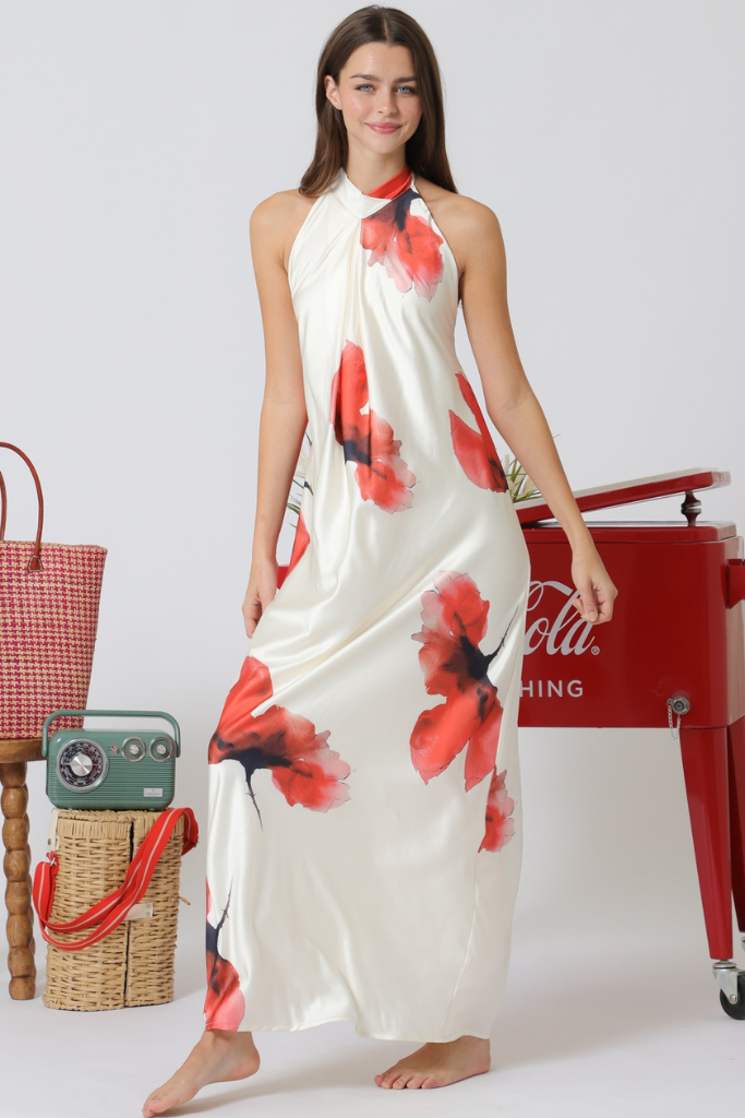 Janice halter dress