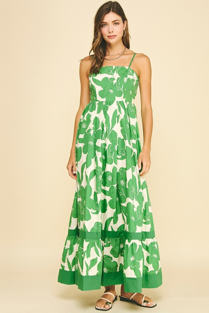 Tara dress in green
