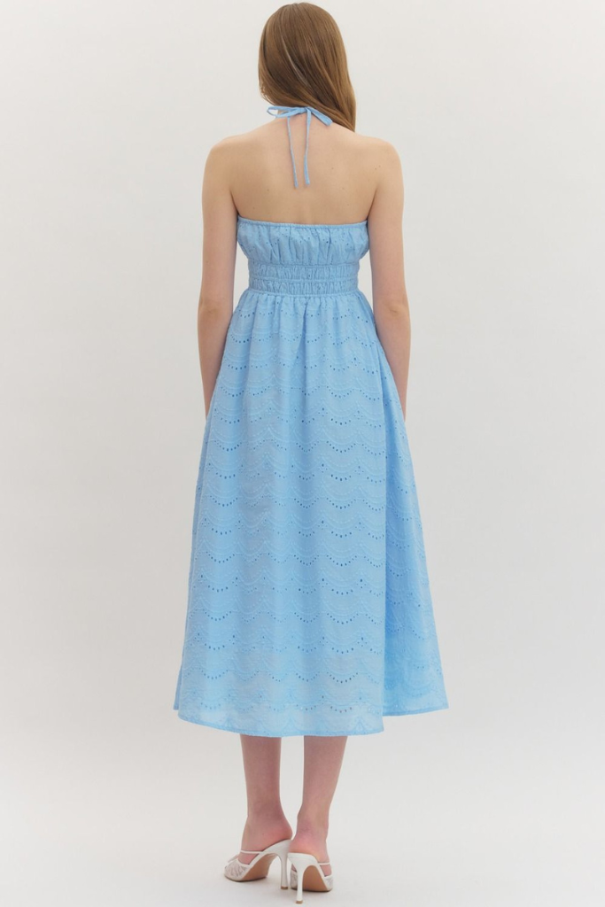 Mila halter midi dress