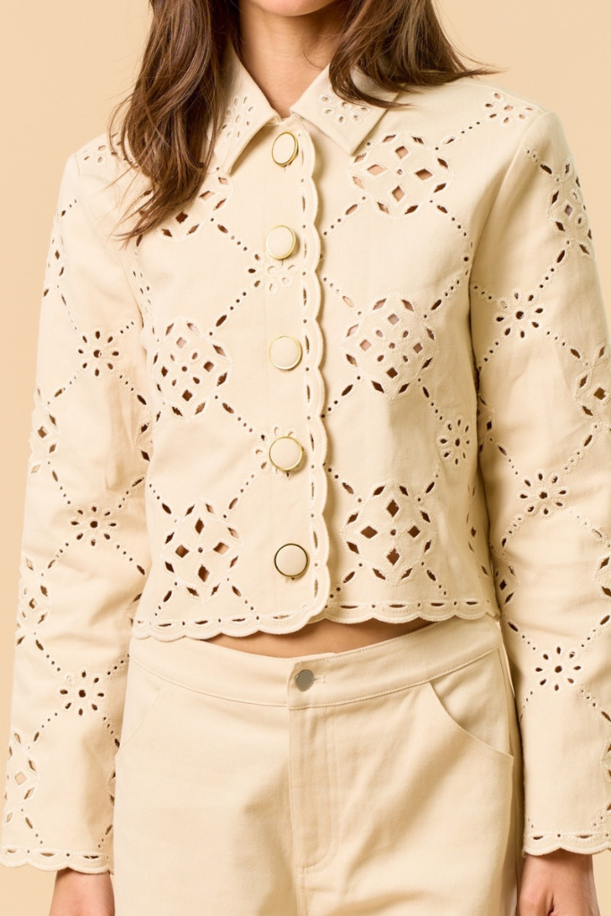 Masie jacket in cream