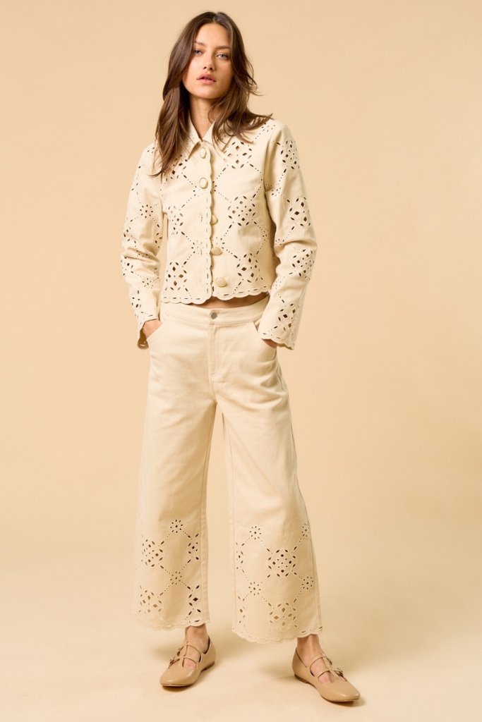 Masie jacket in cream