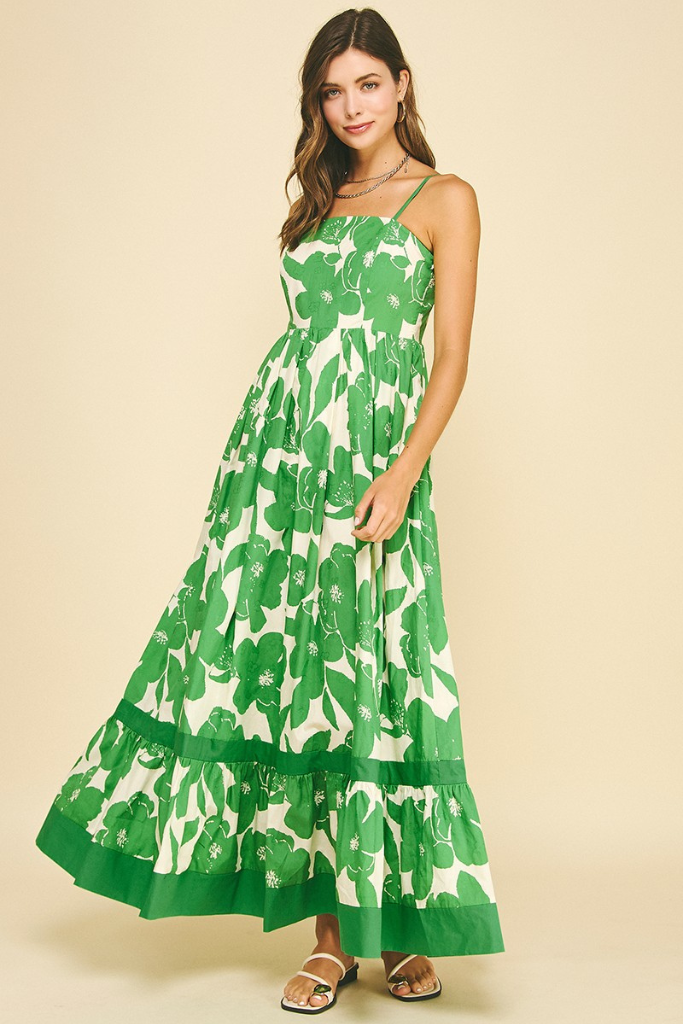 Tara dress in green