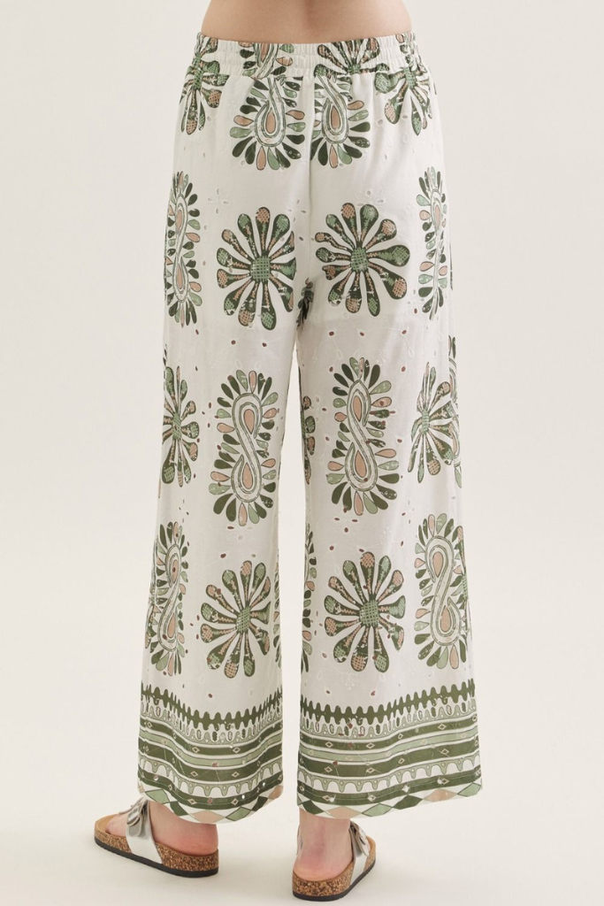 Adele printed pants
