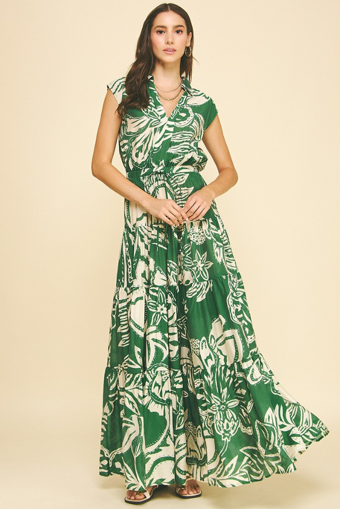 Mary maxi in green