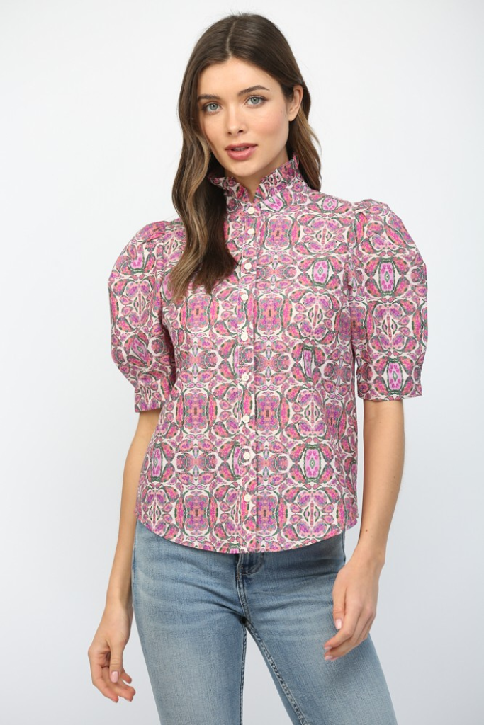 Bonnie puff sleeve top