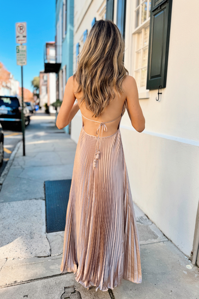 Gwyn cowl neck dress