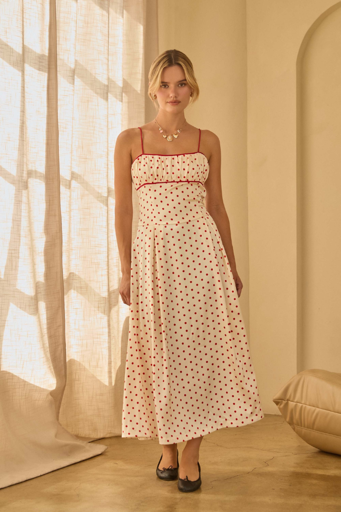 Melissa polka dot dress