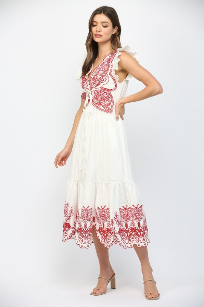 Lulu butterfly maxi dress
