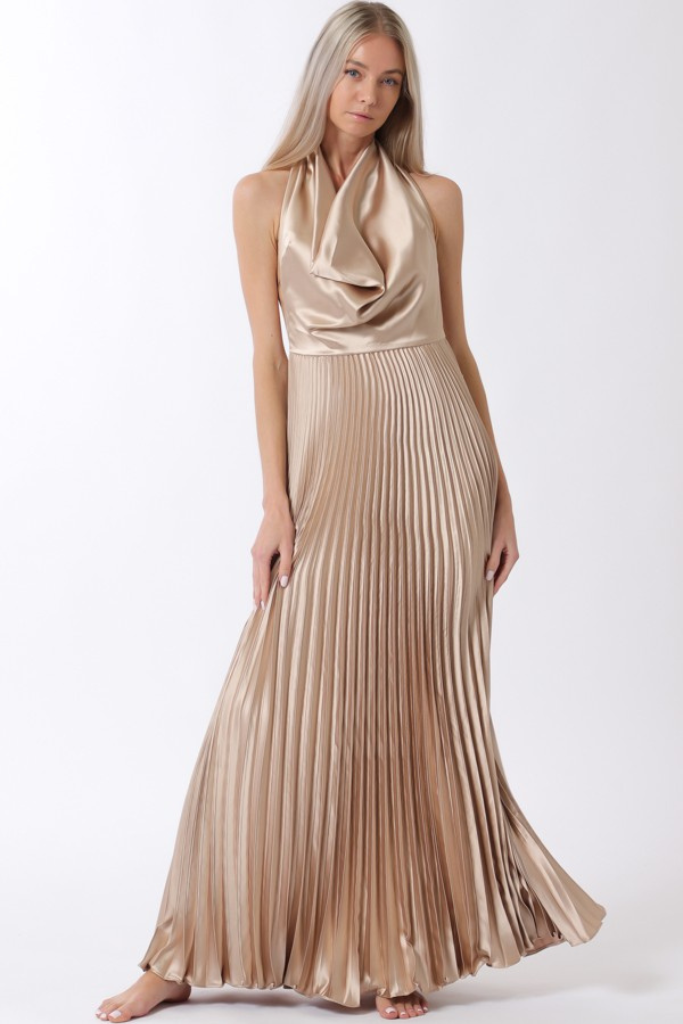 Gwyn cowl neck dress