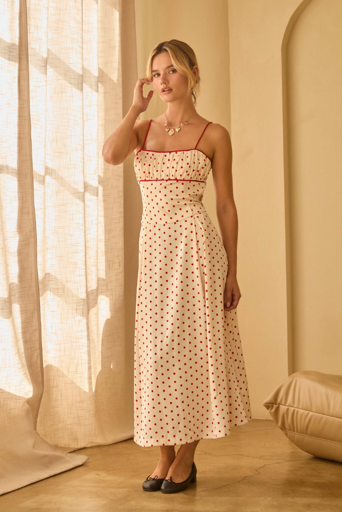 Melissa polka dot dress