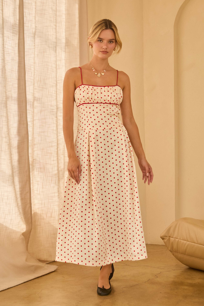 Melissa polka dot dress