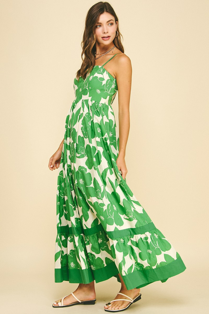 Tara dress in green