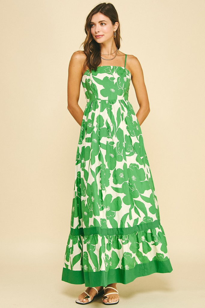 Tara dress in green